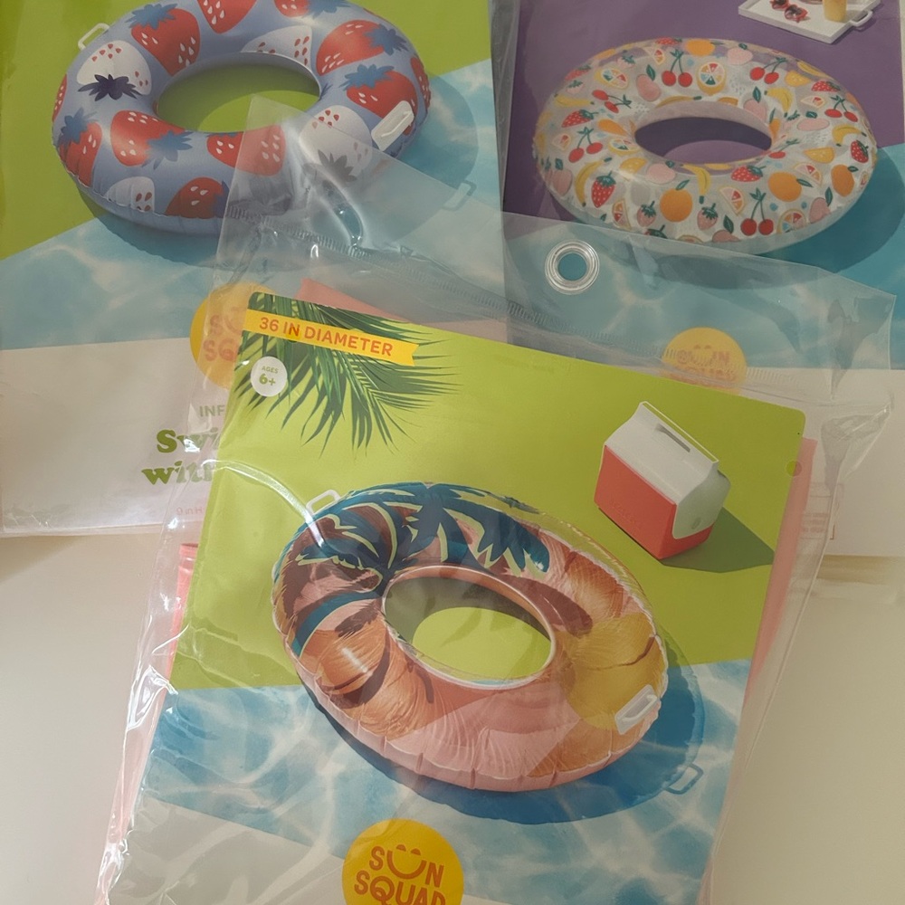 Inflatable Swim Rings/Floats - Multicolor